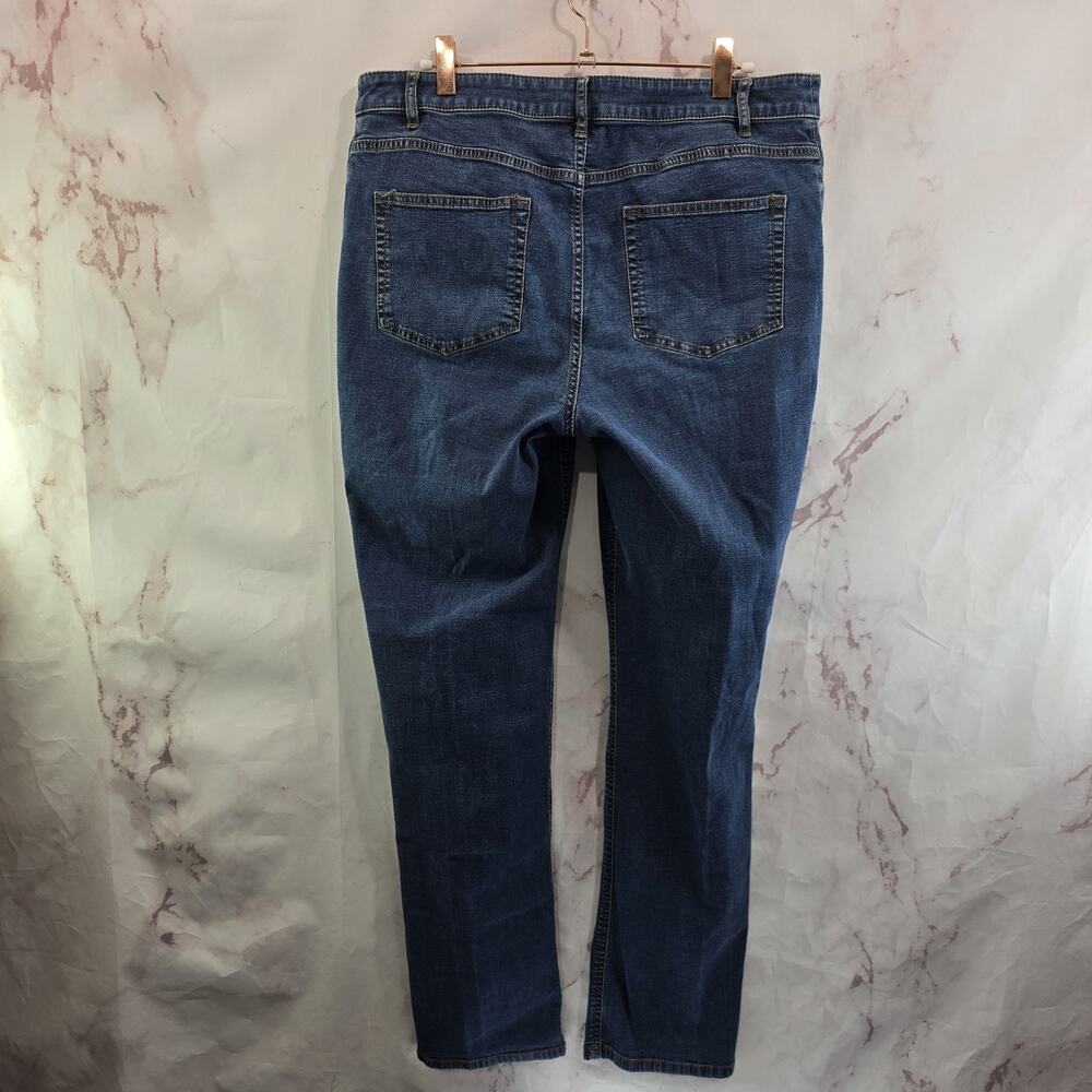 J Jill Jeans Womens 12 X 31 High Rise Denim Medium Dark Wash 5 Pocket